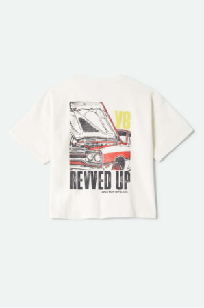 Revved Up Boxy Crew Tee