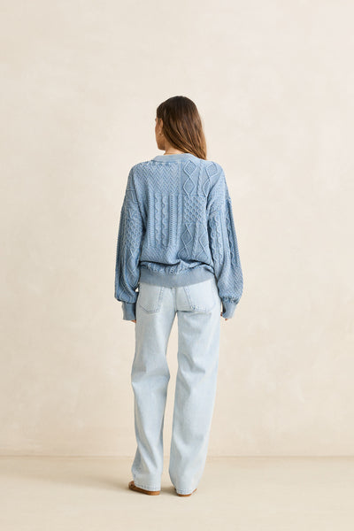 Patchwork Salt Wash Sweater