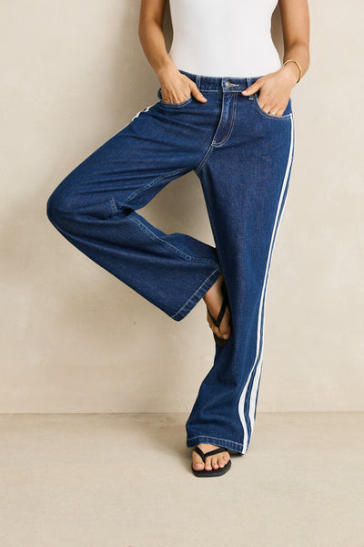 Contrast Denim Jean