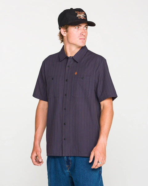 Kap Out Workwear Short Sleeve Woven Shirt