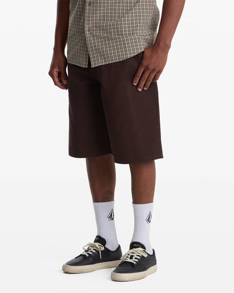 Chillow Pleat Elastic Waist Chino Shorts