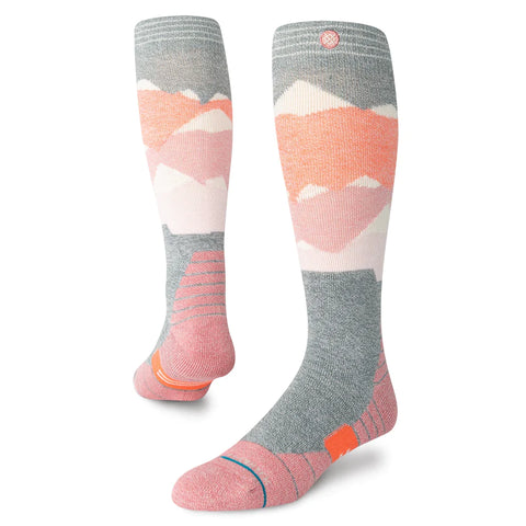 Stance Lonely Peaks Snow Over The Calf Socks - Dusty Rose