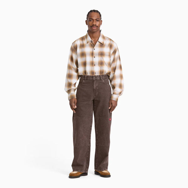 Loose Straight Double Knee Jeans
