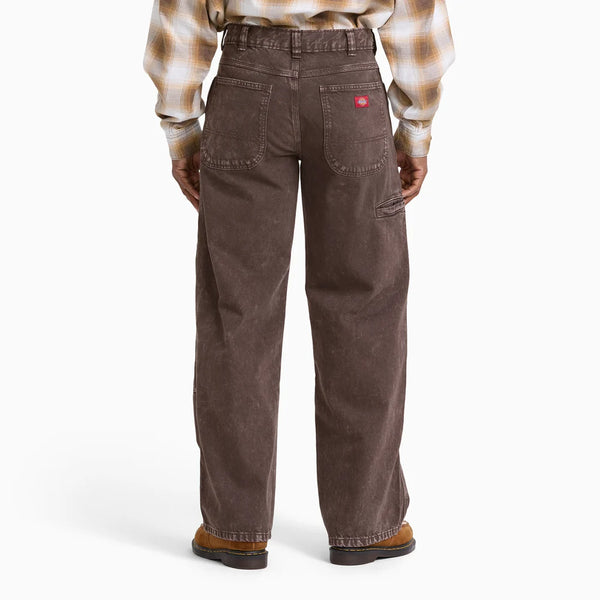 Loose Straight Double Knee Jeans