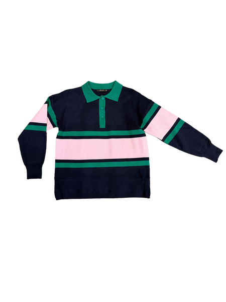 Radiohead Striped Polo Sweater