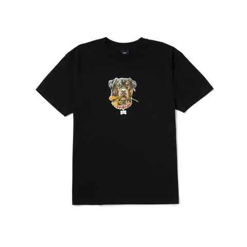 Huf Big Poppy Short Sleeve Tee - Black