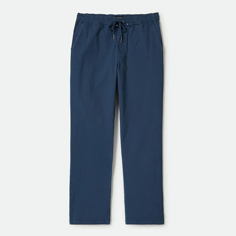 Broadway VW Ewaist Relaxed Pant - Washed Blue Denim