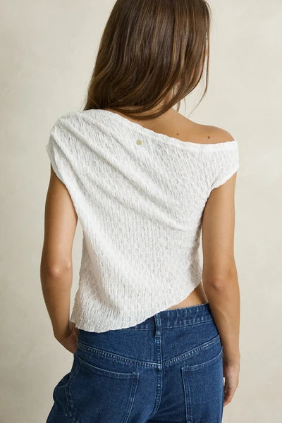 Maya Lace Asymmetric Top