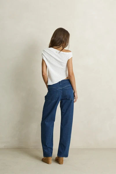 Maya Lace Asymmetric Top