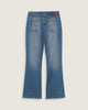 Check 5 Mid Rise Flare Jeans