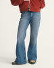 Check 5 Mid Rise Flare Jeans