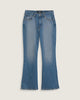Check 5 Mid Rise Flare Jeans