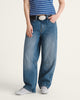 Check 5 Mid Rise Barrel Jeans