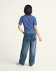 Check 5 Mid Rise Barrel Jeans