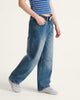 Check 5 Mid Rise Barrel Jeans