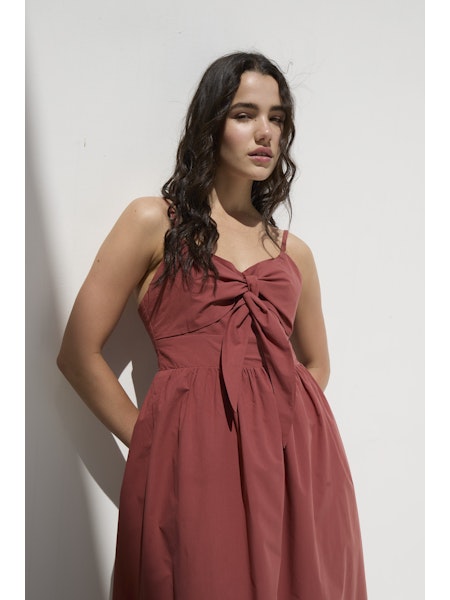 Padua Dress - Red Brown