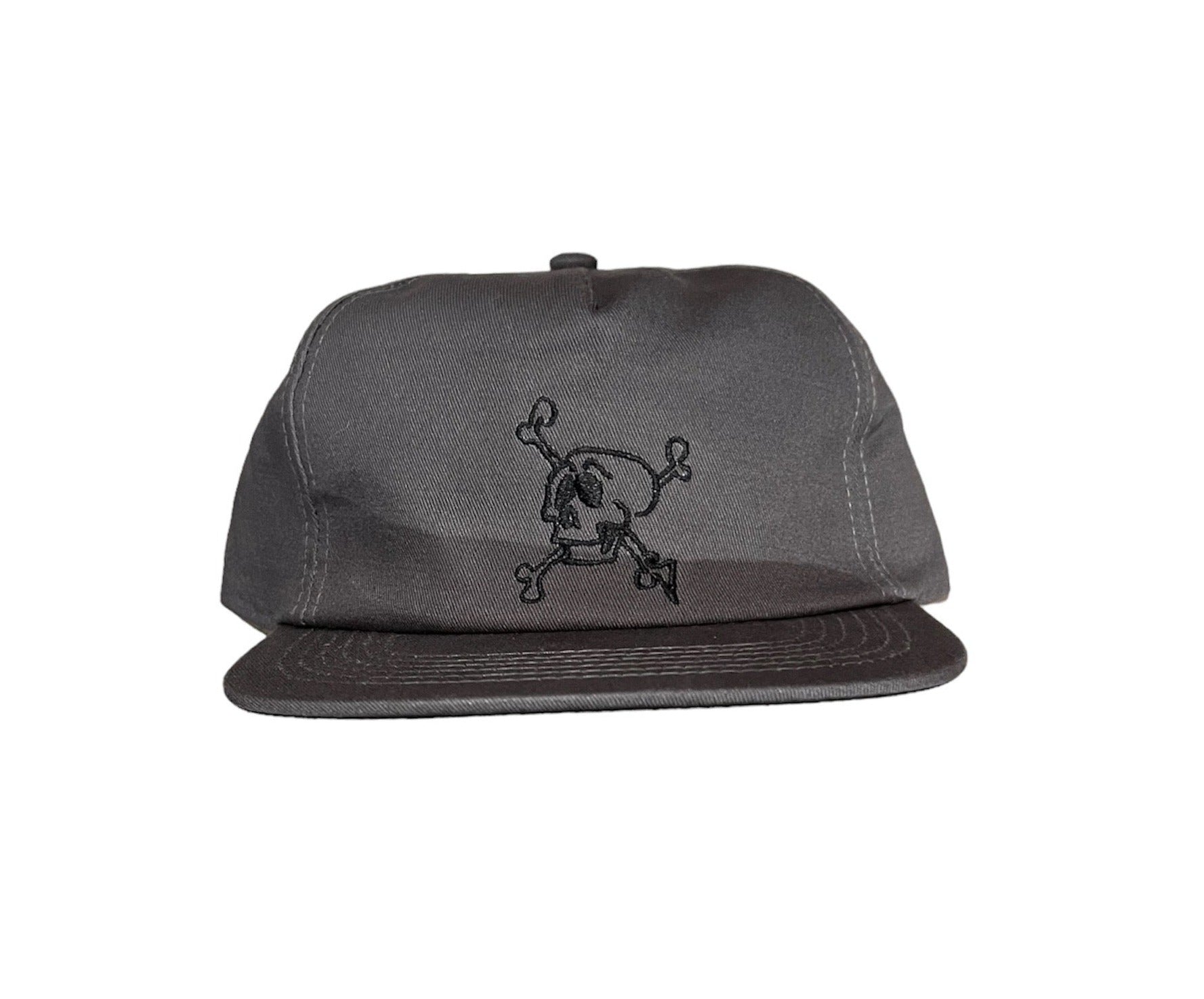 【 KROOKED 】STYLE KR CAP - CHARCOAL Krooked Krooked Style Snapback - Charcoal Black