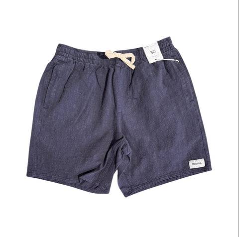 Textured Linen Jam - Navy