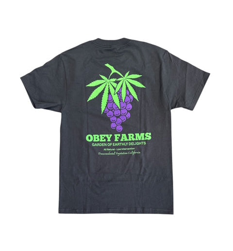 Obey Farms Classic Tee - Vintage Black