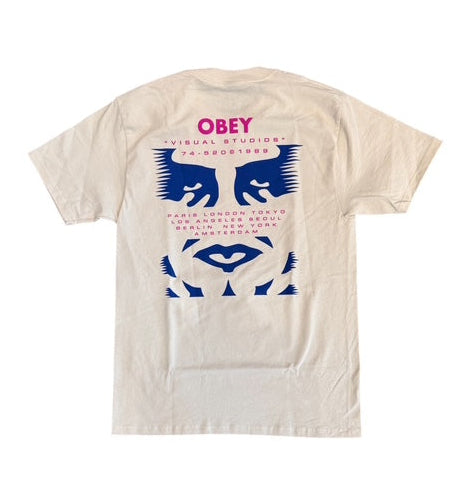 Obey Visual Studies Classic T-Shirt - Cream