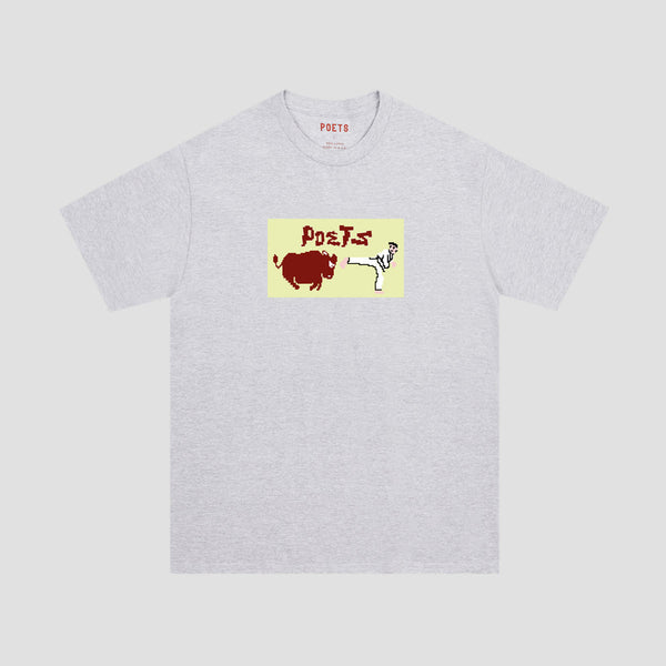 Karate Champ DTG T-shirt - Heather Grey