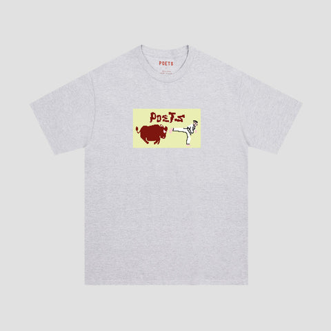 Karate Champ DTG T-shirt - Heather Grey