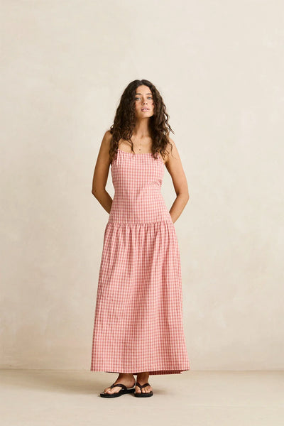 Kirra Check Maxi Dress