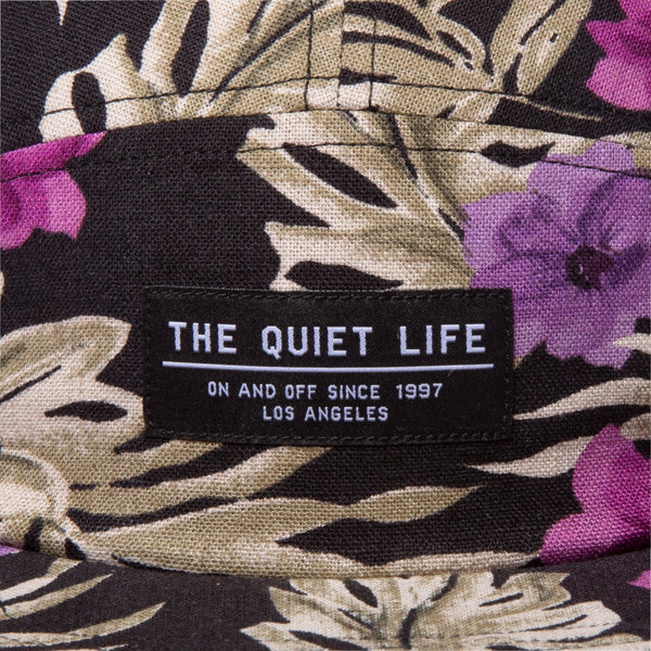 Floral Linen Camper Hat