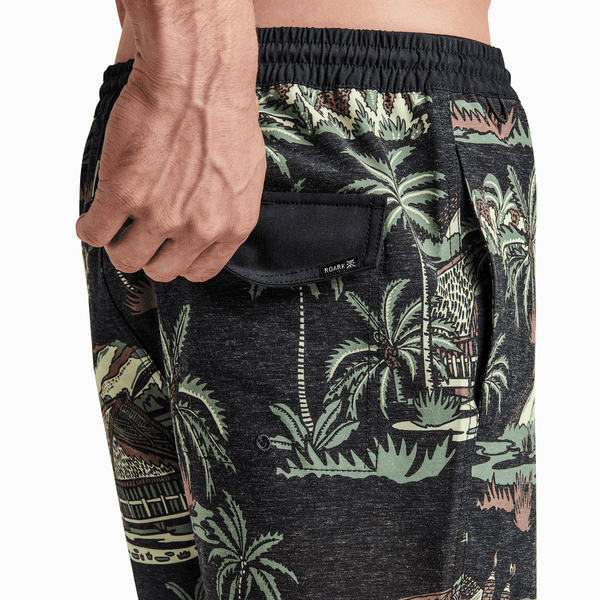 Roark Bungalo Jungle Print Shorey Boardshorts 16"