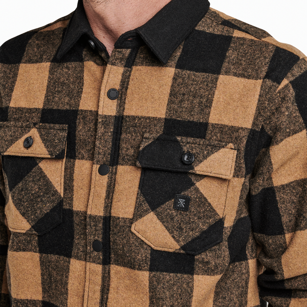 Roark Nordsman Flannel Shirt - Dark Khaki