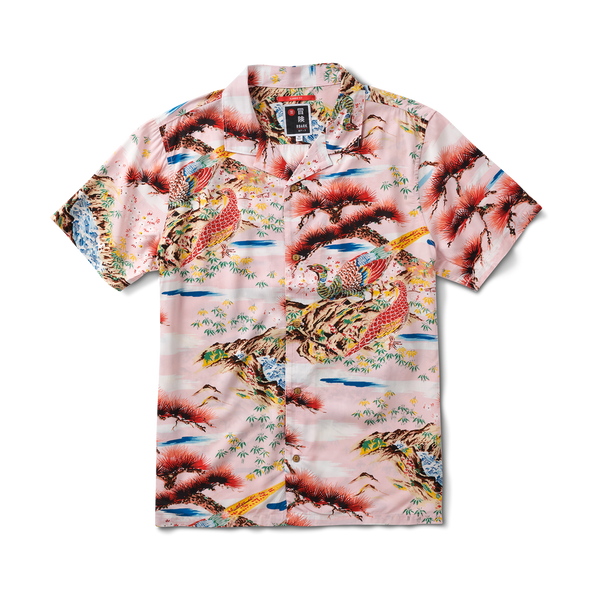 Roark Gonzo Camp Collar Shirt - Aloha From Japan Cherry Blossoms