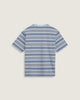 Stripe Ringer Loose Short Sleeve Knit Shirt