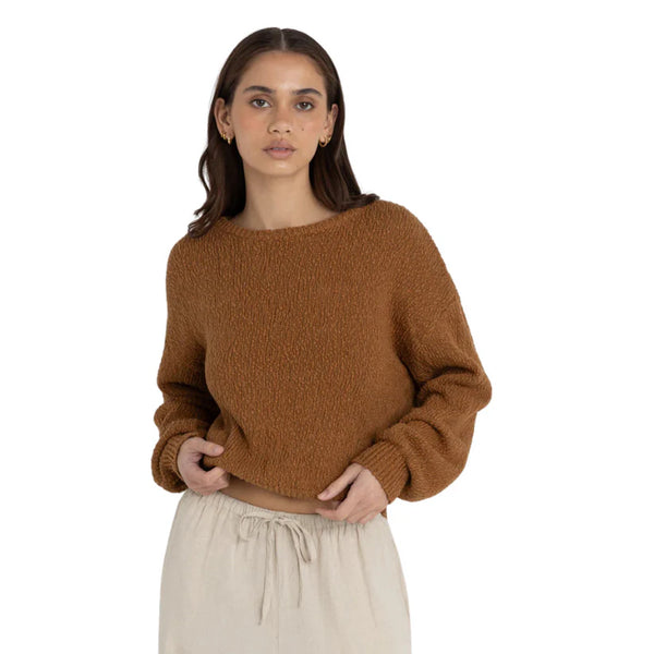 Hailey Boucle Sweater - Coffee