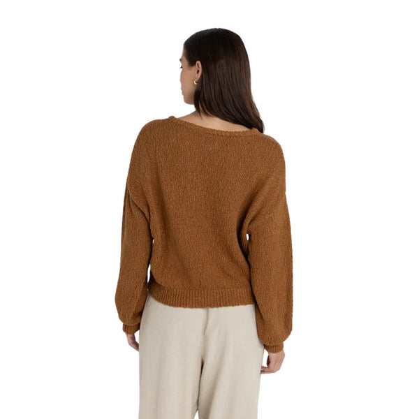 Hailey Boucle Sweater - Coffee
