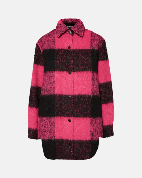 Steve Madden Eldridge Shirt Jacket - Hot Pink