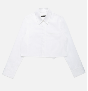 Deluc Honeybus Cropped Shirt - White