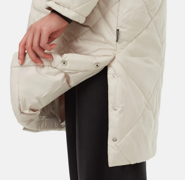 Tentree Cloud Shell Quilted Hooded Jacket - Pale Oak