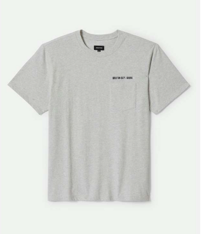 EMB Heavyweight Pocket Tee - Heather Grey Ash