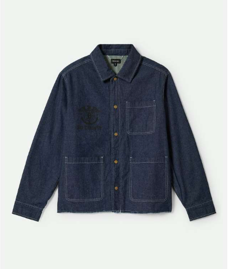 Assembly Reversible Chore Jacket - Indigo/Pine needle/Whitecap