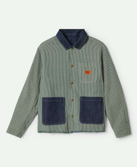 Assembly Reversible Chore Jacket - Indigo/Pine needle/Whitecap