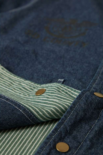 Assembly Reversible Chore Jacket - Indigo/Pine needle/Whitecap