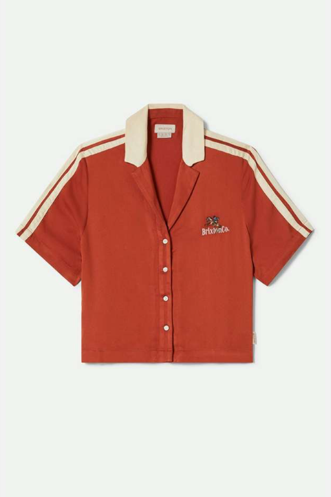 Silky Short Sleeve Bowling Shirt