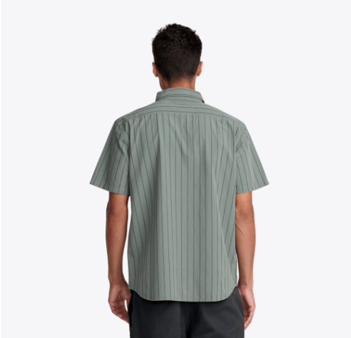 Dayshift Workwear Stripe Short Sleeve Woven