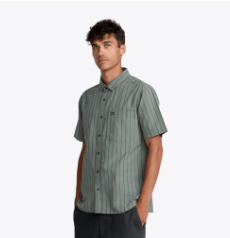 Dayshift Workwear Stripe Short Sleeve Woven
