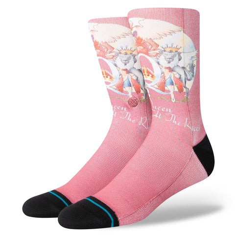 Stance Poly Blend Races Queen Socks - Dusty Rose