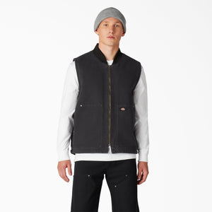 Women's Fleece Lined Duck Canvas Vest - Dickies US