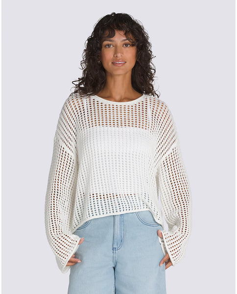 Mila Open Knit Crop Crew