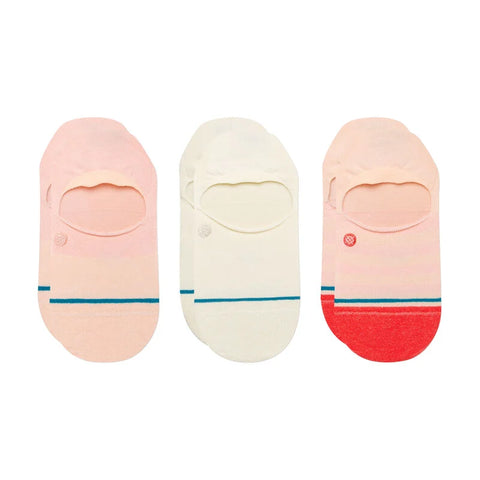 Stance Absolute No Show 3 Pack Socks - Peach