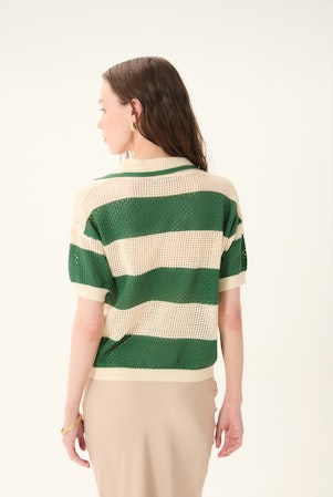 Chios Knit Polo Top