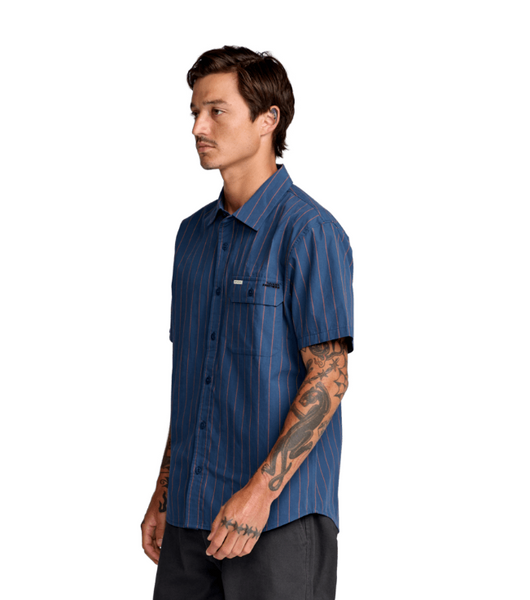 TJP Dayshift Stripe Short Sleeve Shirt